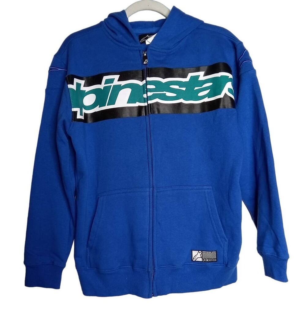 Alpinestars Blue Front Zip Hoodie - XL